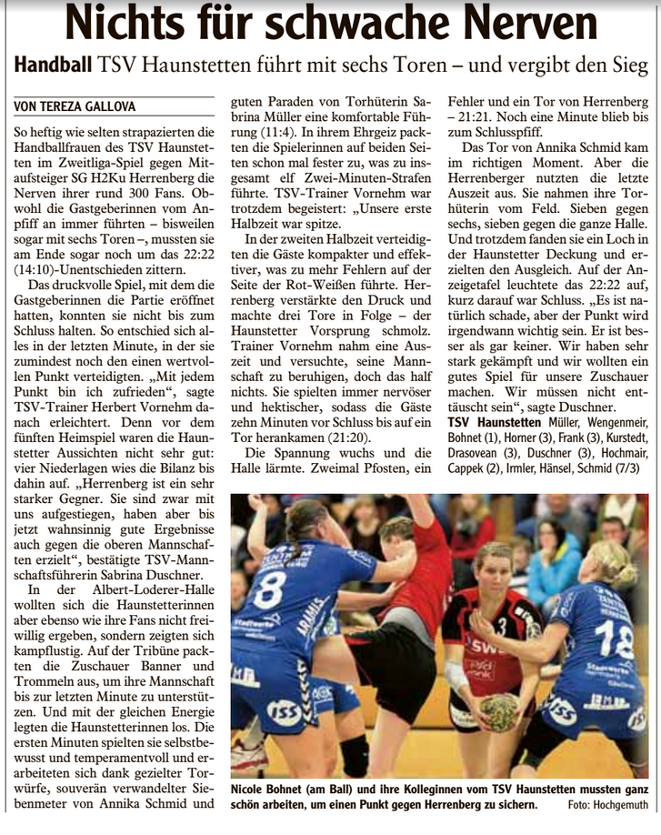 Handball Artikel Haunstetten