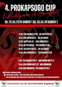 4. ProKapsogoCup am Samstag in der Albert-Loderer-Halle 1. Mannschaft Damen